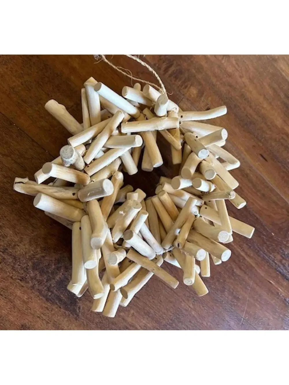 Natural Wood Twig Wreath Decoration